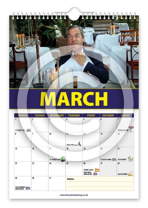 Nigel Farage Novelty Calendar - Image 4