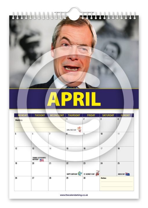 Nigel Farage Novelty Calendar - Image 5