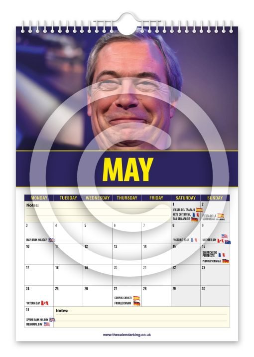 Nigel Farage Novelty Calendar - Image 6
