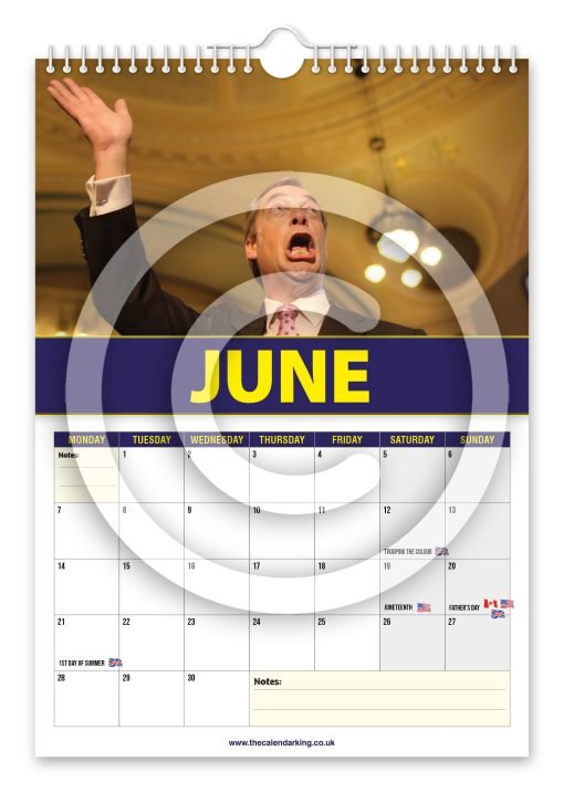 Nigel Farage Novelty Calendar - Image 7