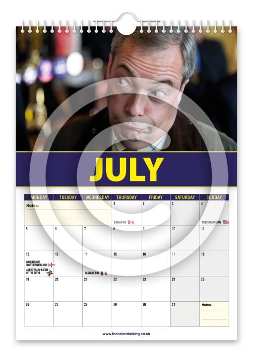 Nigel Farage Novelty Calendar - Image 8