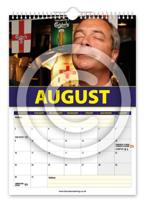 Nigel Farage Novelty Calendar - Image 9