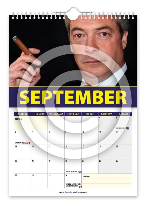 Nigel Farage Novelty Calendar - Image 10