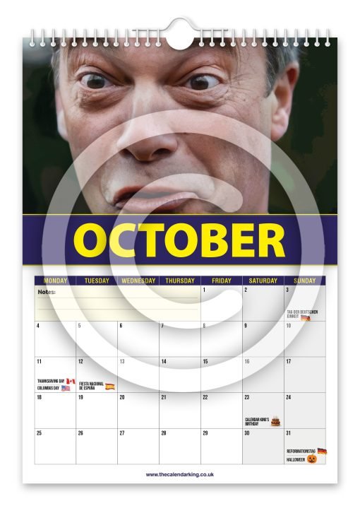 Nigel Farage Novelty Calendar - Image 11