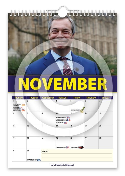 Nigel Farage Novelty Calendar - Image 12