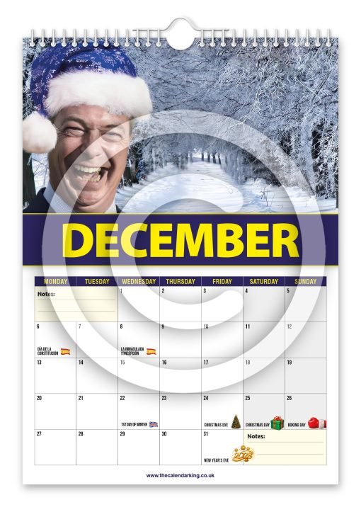 Nigel Farage Novelty Calendar - Image 13