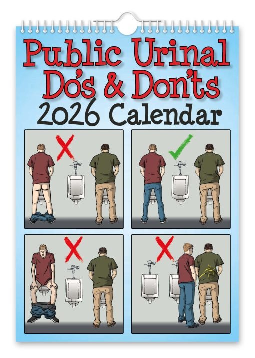 Public Urinal Do's & Don'ts Novelty Calendar