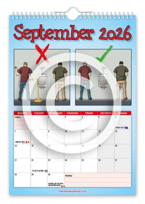 Public Urinal Do's & Don'ts Novelty Calendar - Image 10