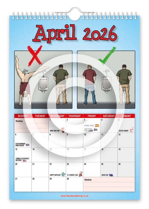 Public Urinal Do's & Don'ts Novelty Calendar - Image 5