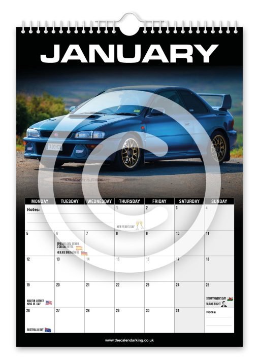 Subaru Impreza Novelty Calendar - Image 2