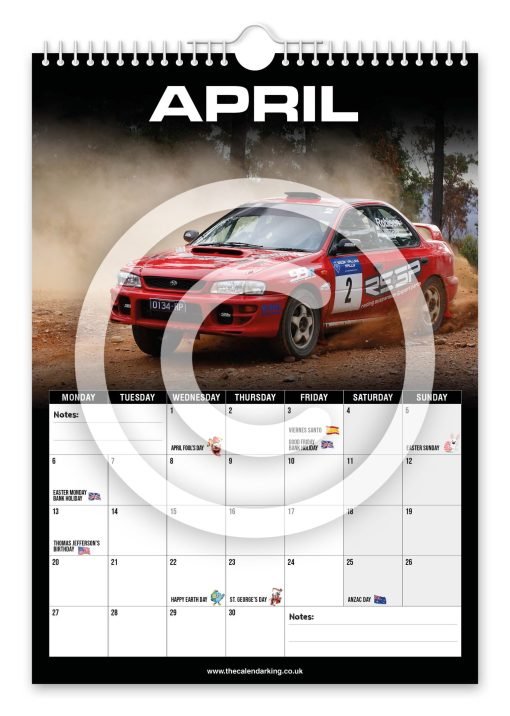 Subaru Impreza Novelty Calendar - Image 5