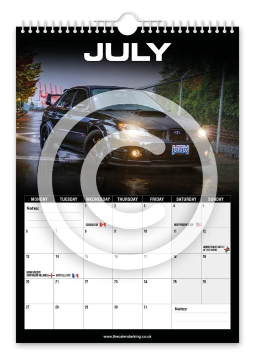 Subaru Impreza Novelty Calendar - Image 8