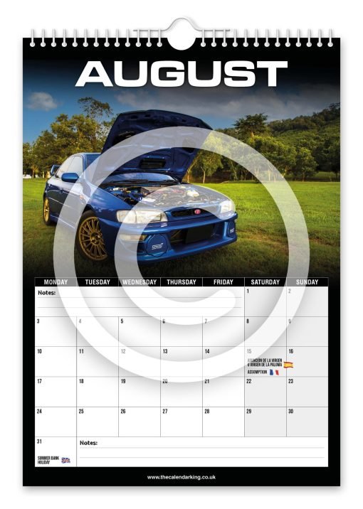 Subaru Impreza Novelty Calendar - Image 9