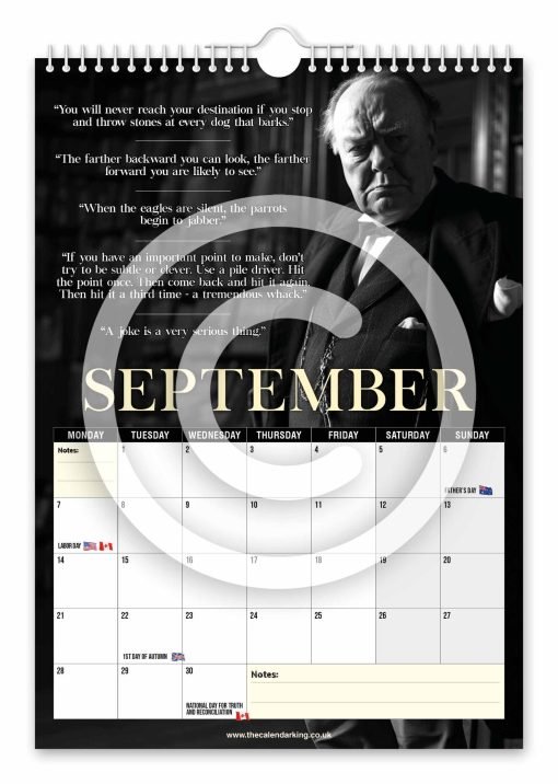 Winston Churchill Novelty Calendar - Image 10