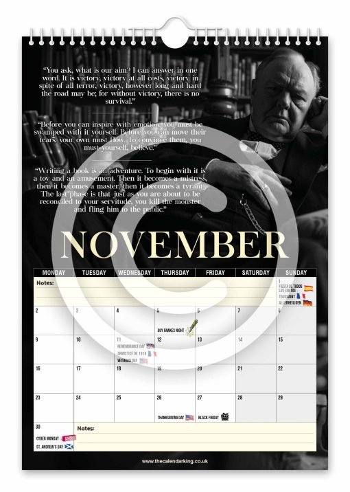 Winston Churchill Novelty Calendar - Image 12