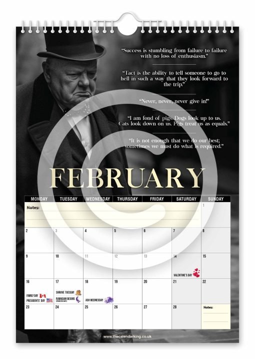 Winston Churchill Novelty Calendar - Image 3