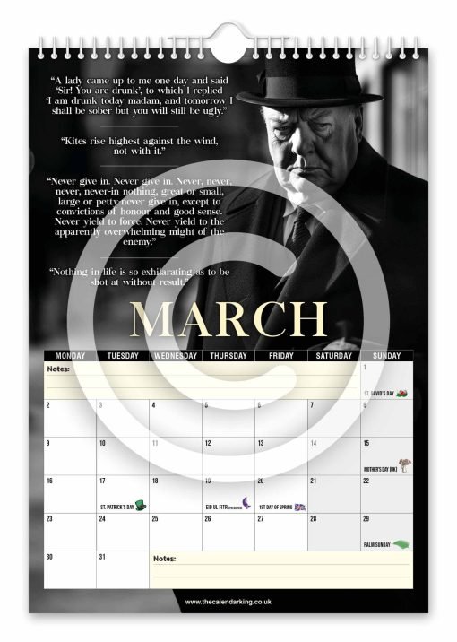 Winston Churchill Novelty Calendar - Image 4