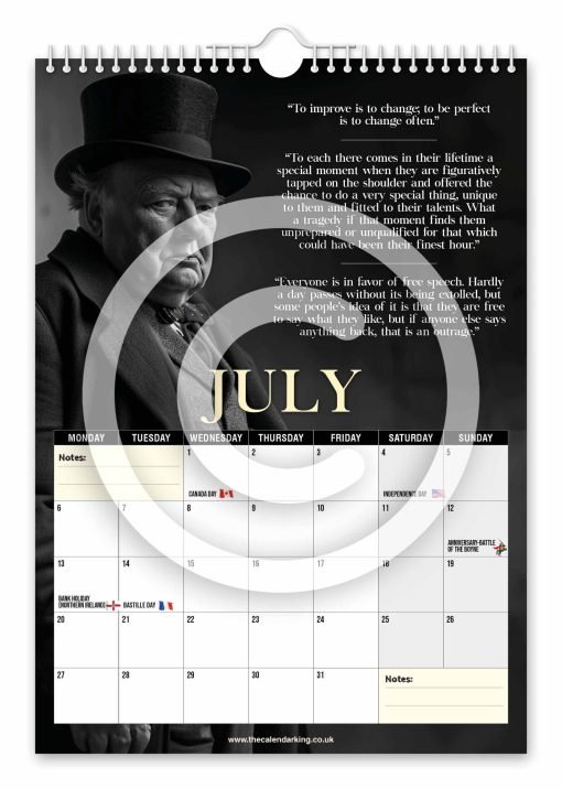 Winston Churchill Novelty Calendar - Image 8