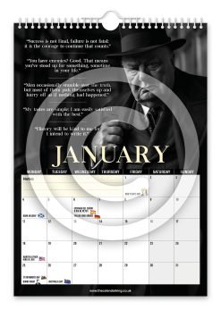 Alternative view of Winston Churchill Novelty Calendar