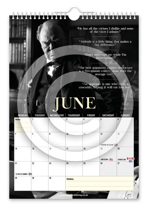 Winston Churchill Novelty Calendar - Image 7