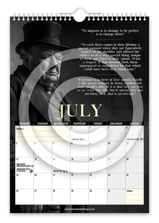 Winston Churchill Novelty Calendar - Image 8