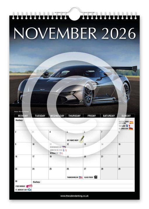 Aston Martin Novelty Calendar - Image 12