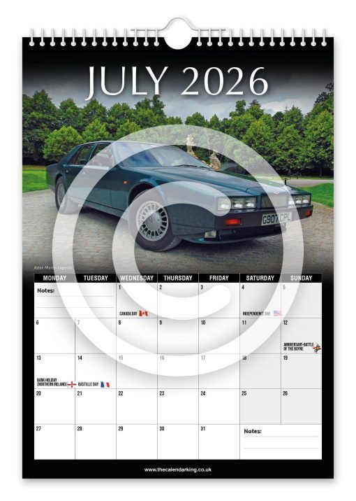 Aston Martin Novelty Calendar - Image 8