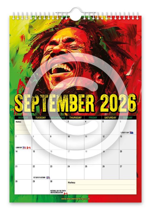 Bob Marley Novelty Calendar - Image 10