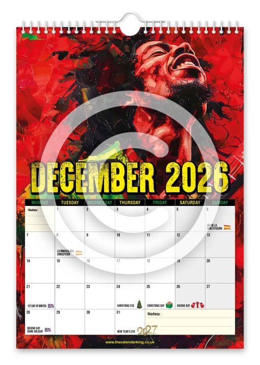 Bob Marley Novelty Calendar - Image 13