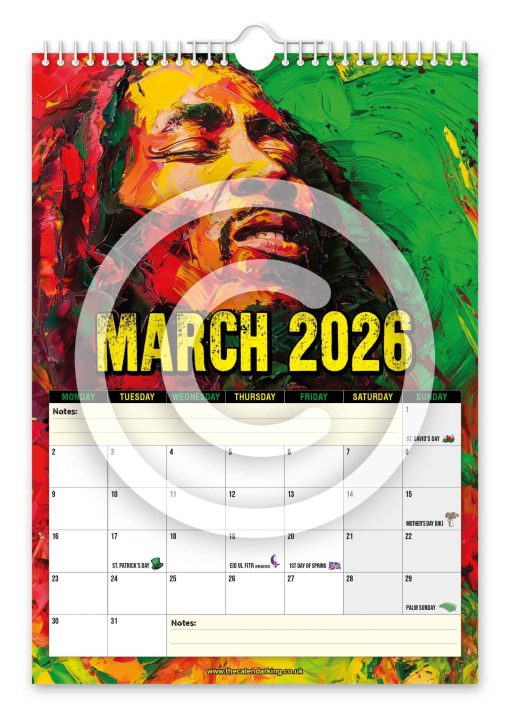 Bob Marley Novelty Calendar - Image 4