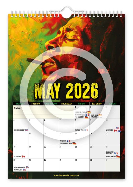 Bob Marley Novelty Calendar - Image 6