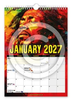 Alternative view of Bob Marley Novelty Calendar