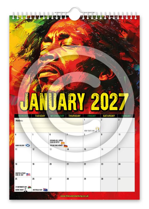 Bob Marley Novelty Calendar - Image 2