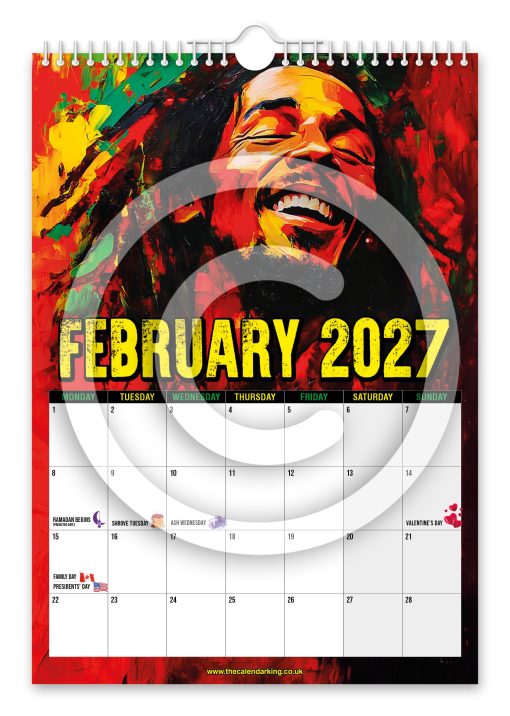 Bob Marley Novelty Calendar - Image 3