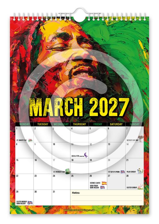 Bob Marley Novelty Calendar - Image 4