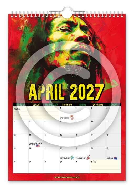 Bob Marley Novelty Calendar - Image 5