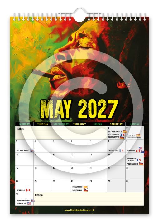 Bob Marley Novelty Calendar - Image 6