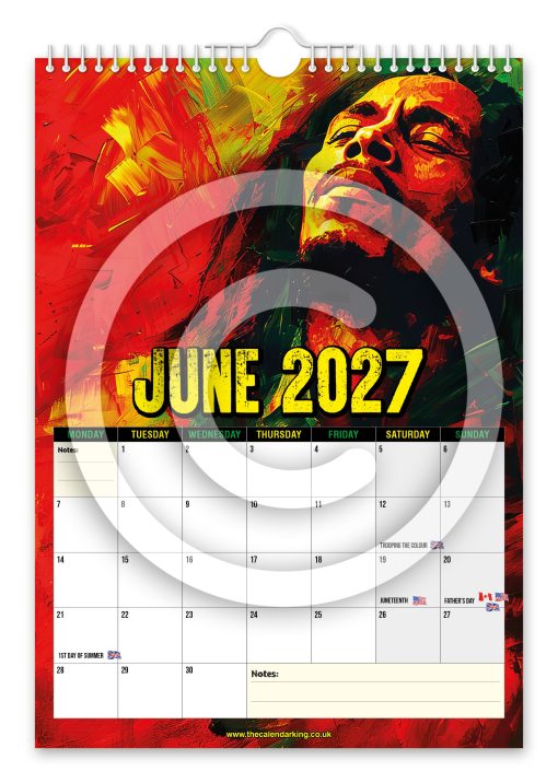 Bob Marley Novelty Calendar - Image 7