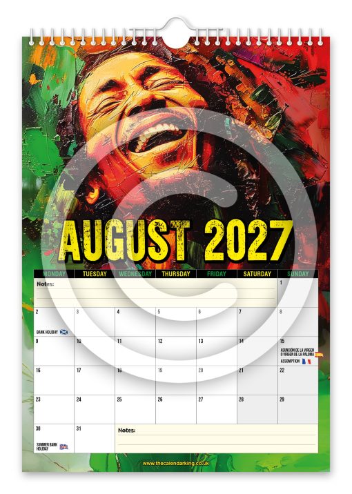 Bob Marley Novelty Calendar - Image 9
