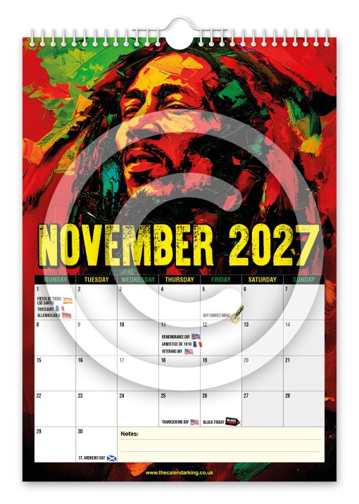 Bob Marley Novelty Calendar - Image 12