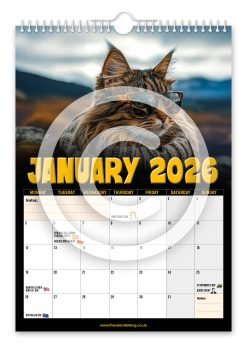 Alternative view of Cool Furr Cats Novelty Calendar