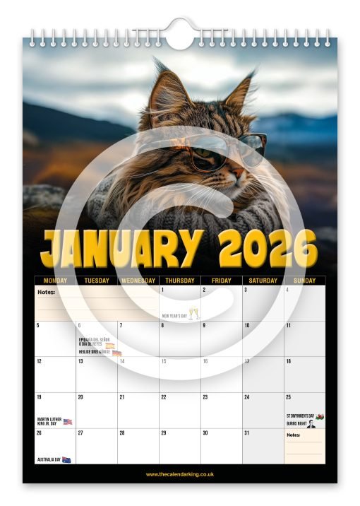 Cool Furr Cats Novelty Calendar - Image 2