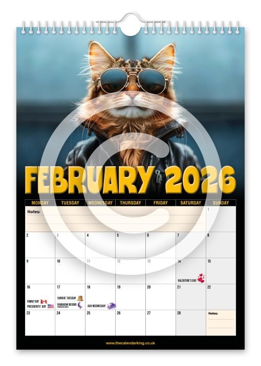 Cool Furr Cats Novelty Calendar - Image 3