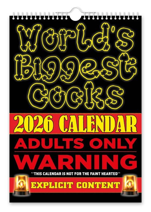 World's Biggest Cocks Novelty Calendar