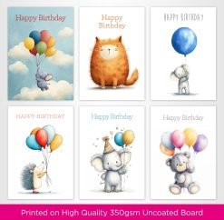 Alternative view of Watercolour Birthday Card Selection Pack - 001