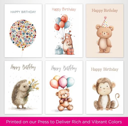 Watercolour Birthday Card Selection Pack - 001 - Image 3