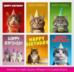 Alternative view of Cats Birthday Card Selection Pack - 012