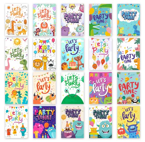 Children's Party Invitation Selection Pack - 015