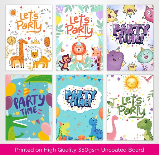 Children's Party Invitation Selection Pack - 015 - Image 2