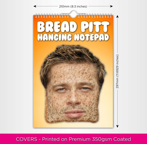 Bread Pitt - A4 Hanging Notepad - Image 2